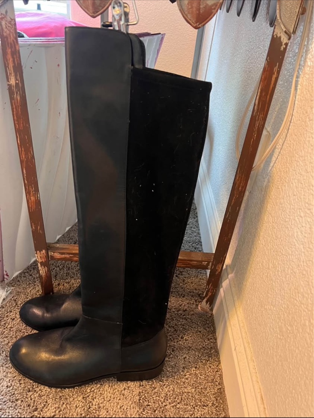 Sole Society Calypso Black Over The Knee OTK Boots - Size 10M
